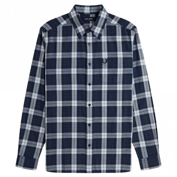 Mens Tartan Twill Long Sleeve Shirt