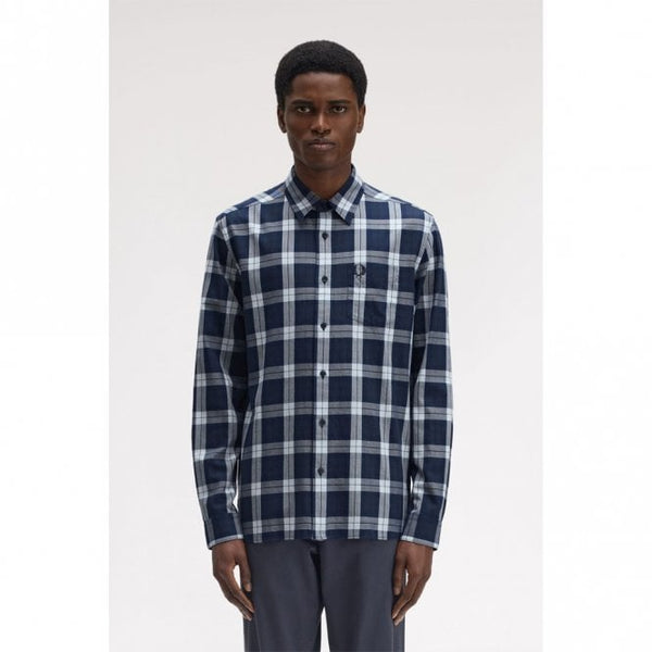 Mens Tartan Twill Long Sleeve Shirt