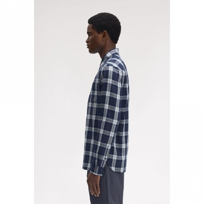 Mens Tartan Twill Long Sleeve Shirt