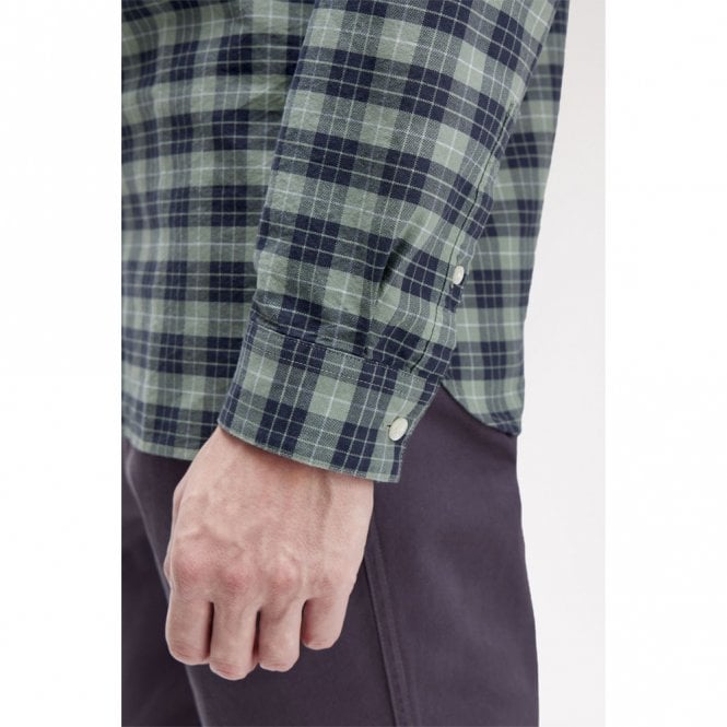 Mens Tartan Long Sleeve Oxford Shirt