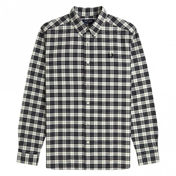 Mens Tartan Long Sleeve Oxford Shirt