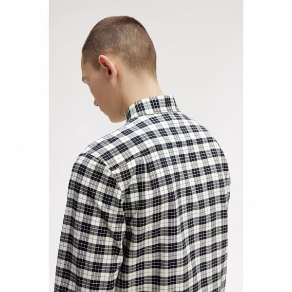 Mens Tartan Long Sleeve Oxford Shirt