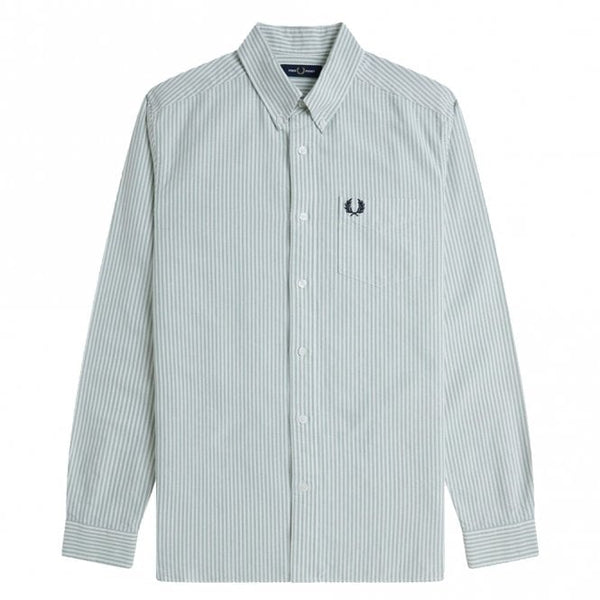 Mens Oxford Stripe Long Sleeve Shirt