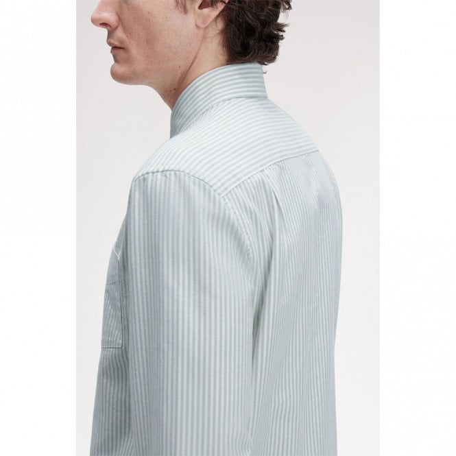 Mens Oxford Stripe Long Sleeve Shirt