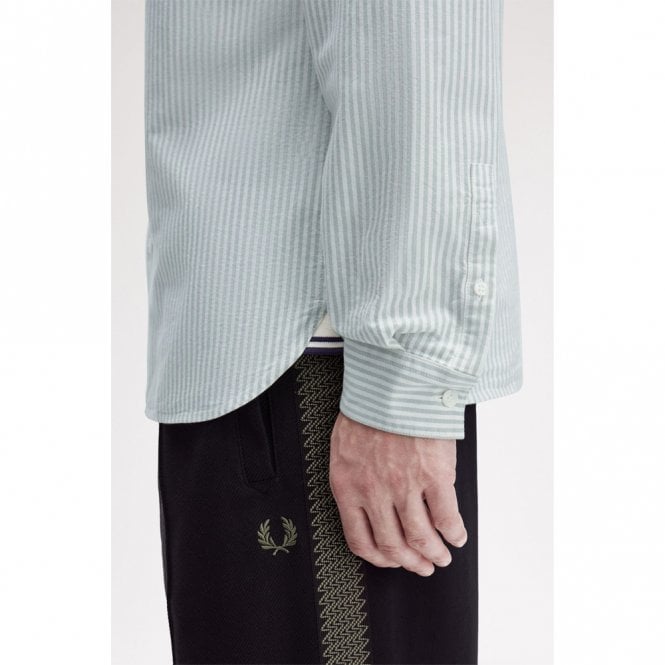 Mens Oxford Stripe Long Sleeve Shirt