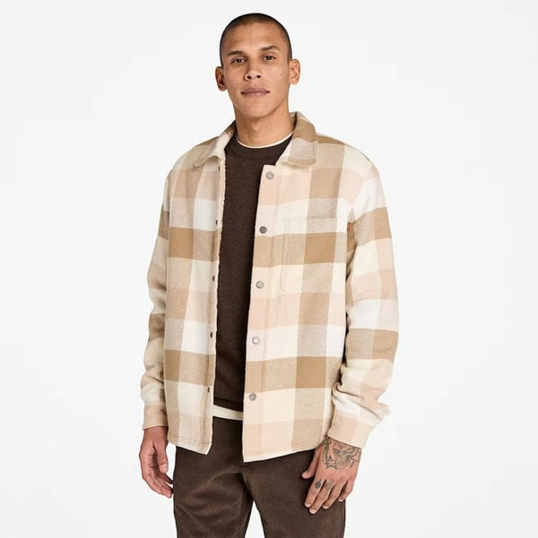 Mens High Pile Lined Overshirt