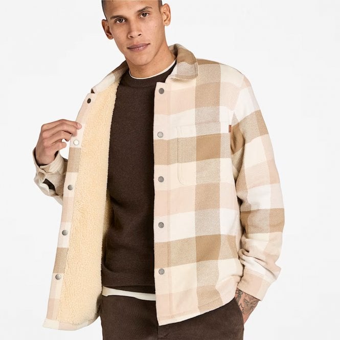 Mens High Pile Lined Overshirt