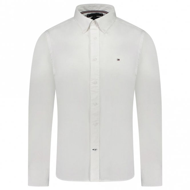 Mens Poplin TH Flex Regular Fit Long Sleeve Shirt