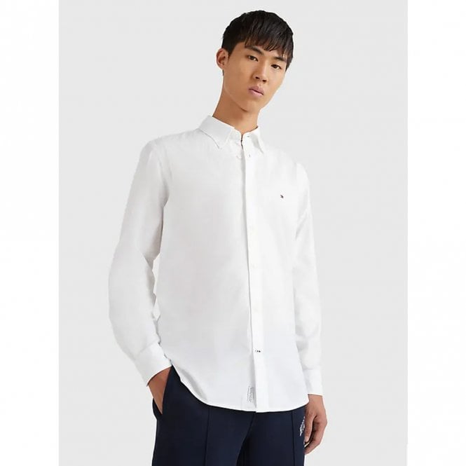 Mens Poplin TH Flex Regular Fit Long Sleeve Shirt