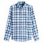 Mens Regular Fit Check Twill Long Sleeve Shirt