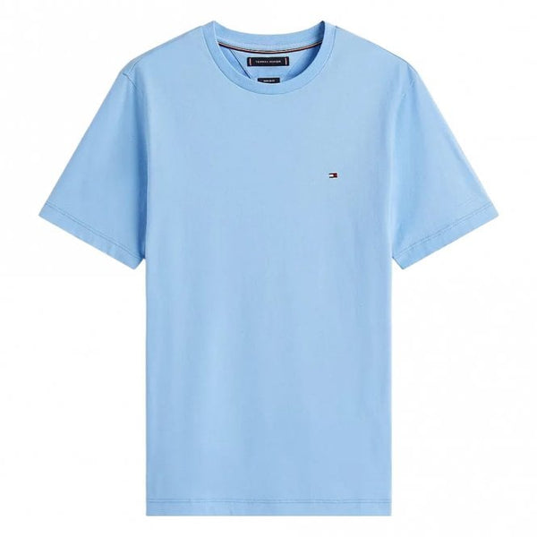Mens Flag Embroidery Crew Neck T-Shirt