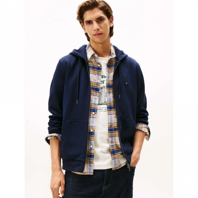Mens Essential Intechno Full-Zip Hooded Sweatshirt