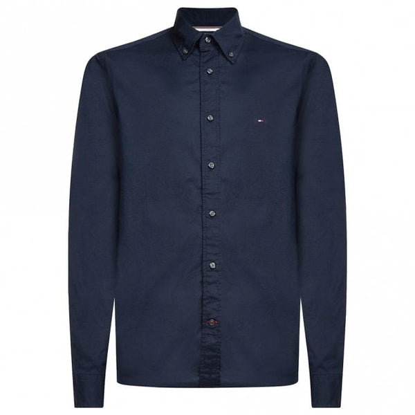 Mens Poplin TH Flex Regular Fit Long Sleeve Shirt