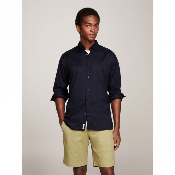 Mens Poplin TH Flex Regular Fit Long Sleeve Shirt