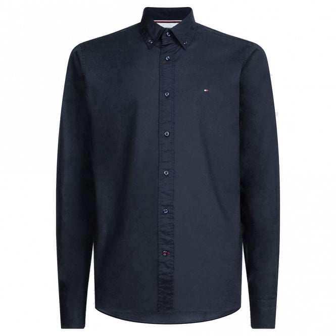 Mens Poplin TH Flex Regular Fit Long Sleeve Shirt