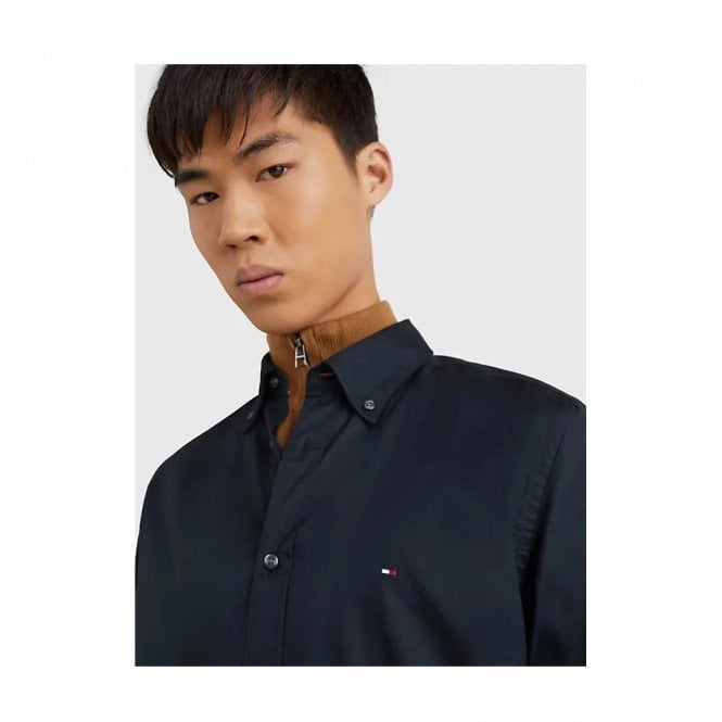 Mens Poplin TH Flex Regular Fit Long Sleeve Shirt
