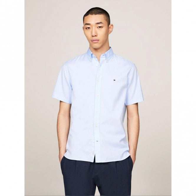Mens TH Flex Poplin Short Sleeve Shirt