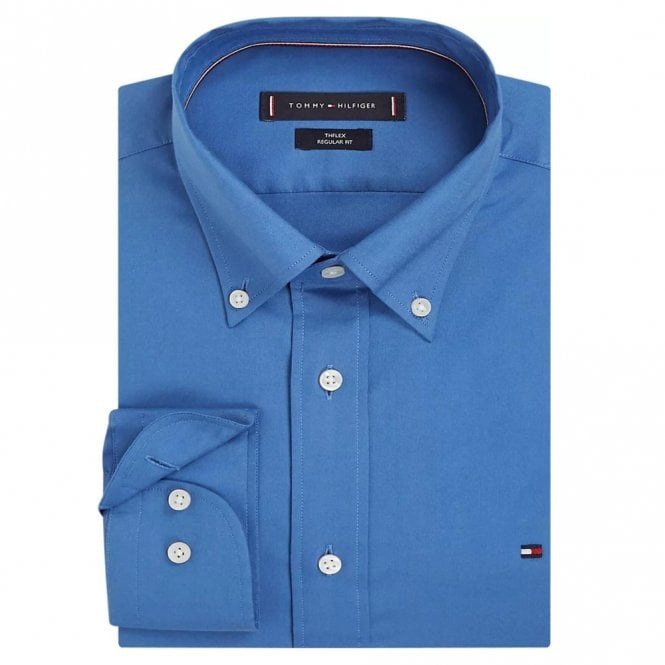 Mens TH Flex Regular Fit Long Sleeve Shirt