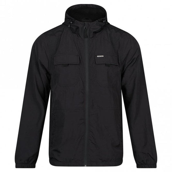Mens Denver Crinkled Nylon Hooded Jacket