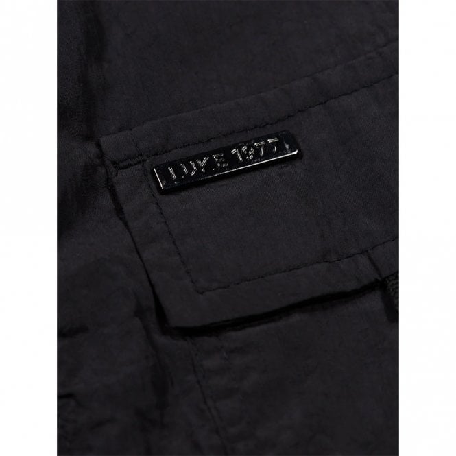 Mens Denver Crinkled Nylon Hooded Jacket