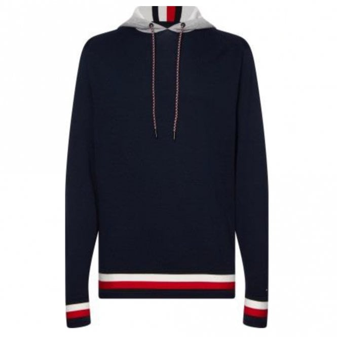 Mens Signature Tape Pima Cotton Hoodie