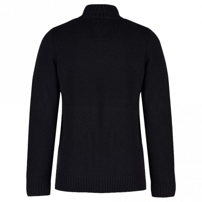 Mens Denmark Chunky Knit Funnel Neck Cardigan