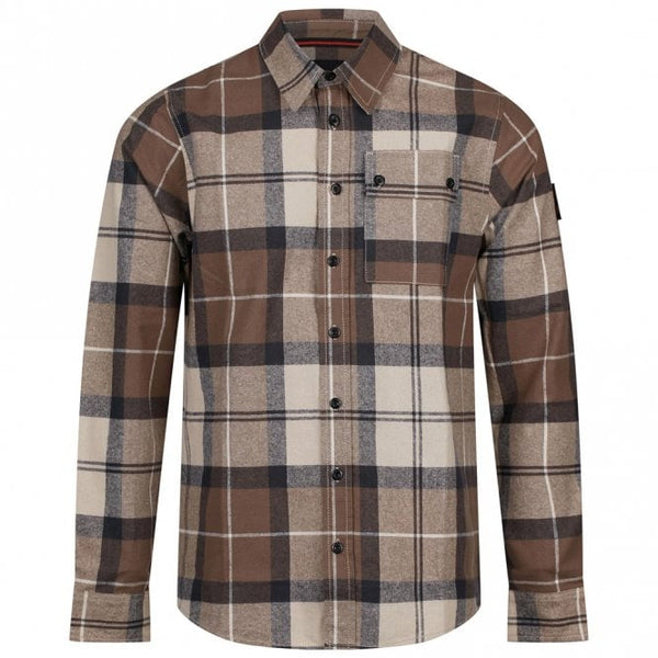 Mens Eightoaks Checked Long Sleeve Overshirt