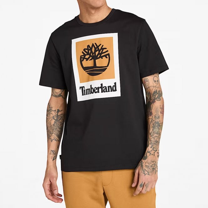 Mens Square Stack Logo T-Shirt