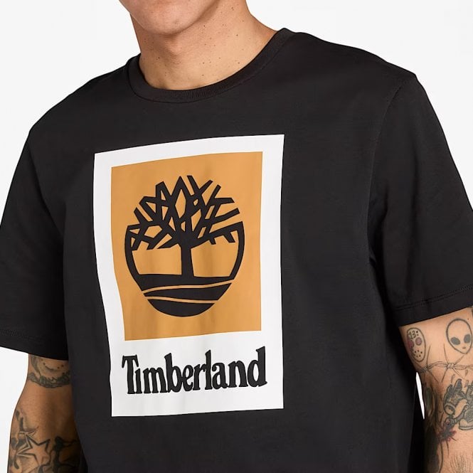 Mens Square Stack Logo T-Shirt