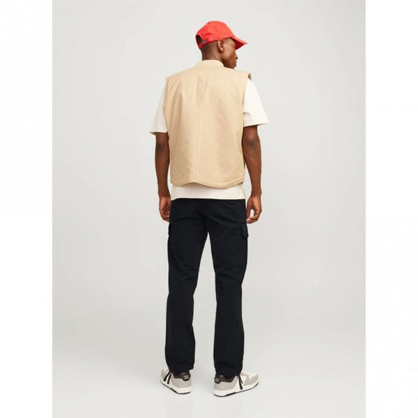 Mens Relaxed Fit Mid Rise Cargo Trouser