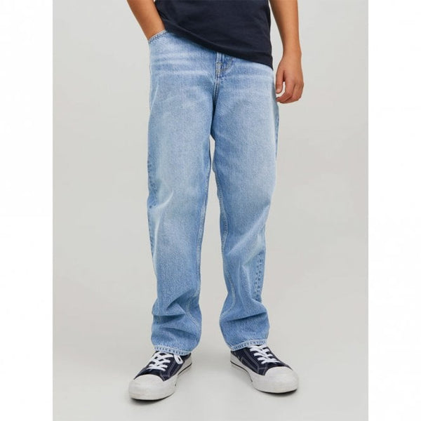 Boys Relaxed Fit High Rise Junior Blue Denim Jeans