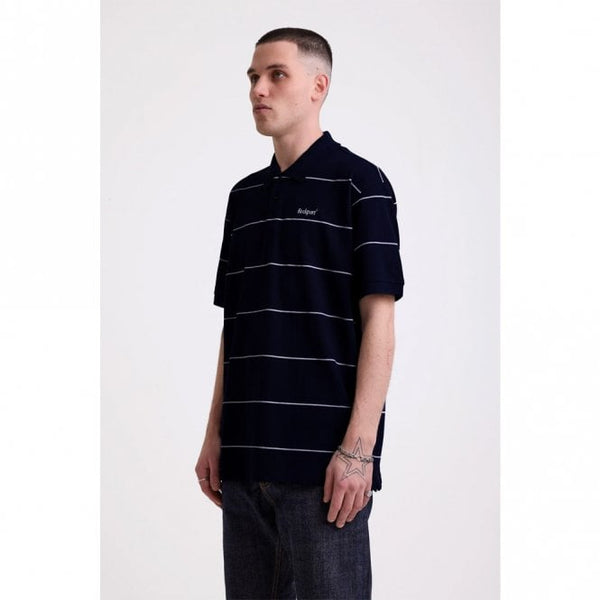 Mens Katz Yarn Stripe Pique Polo Shirt