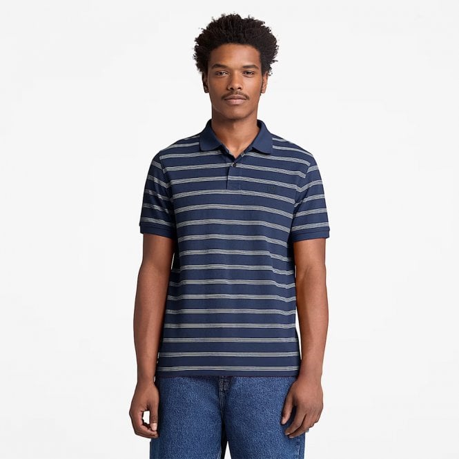 Mens Millers River Striped Polo Secondary image