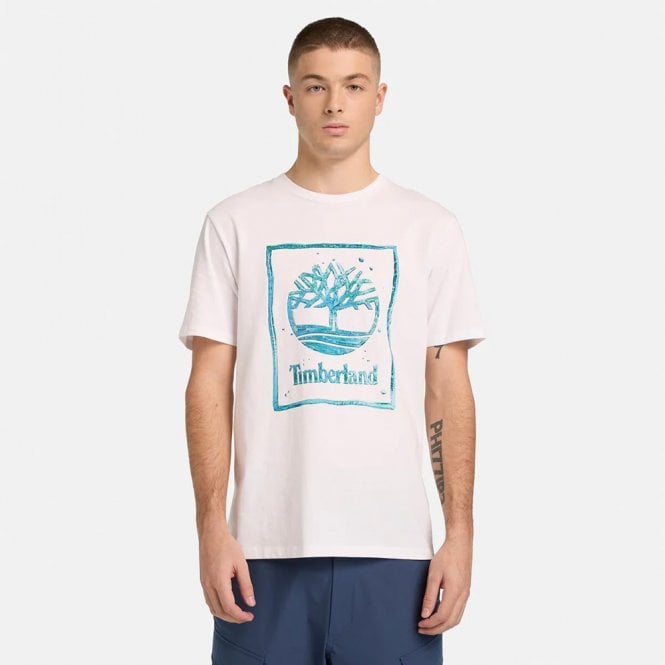Mens Water Stack Logo T-Shirt