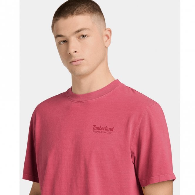 Mens Rugged Active Gear Back Graphic T-Shirt