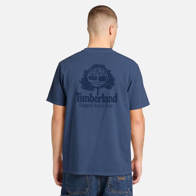 Mens Rugged Active Gear Back Graphic T-Shirt