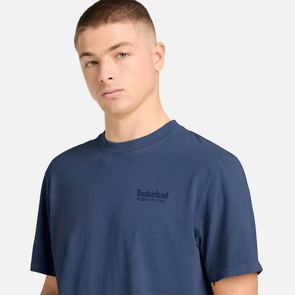 Mens Rugged Active Gear Back Graphic T-Shirt