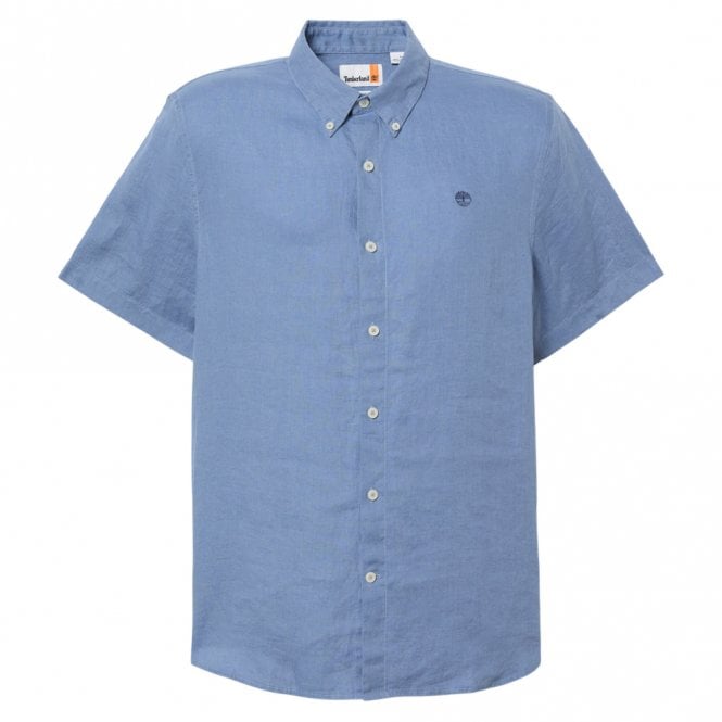 Mens Mill Brook Linen Short Sleeve Shirt