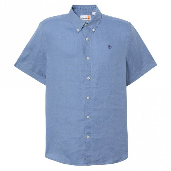 Mens Mill Brook Linen Short Sleeve Shirt