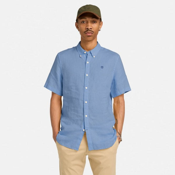 Mens Mill Brook Linen Short Sleeve Shirt