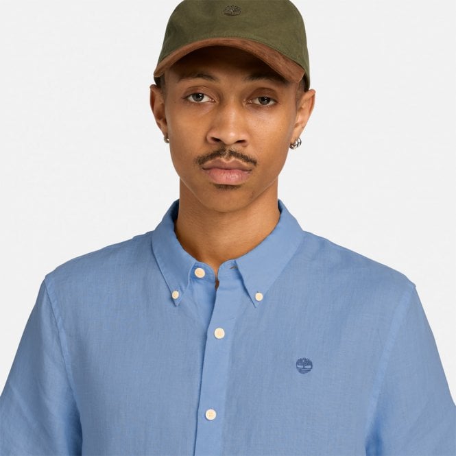 Mens Mill Brook Linen Short Sleeve Shirt
