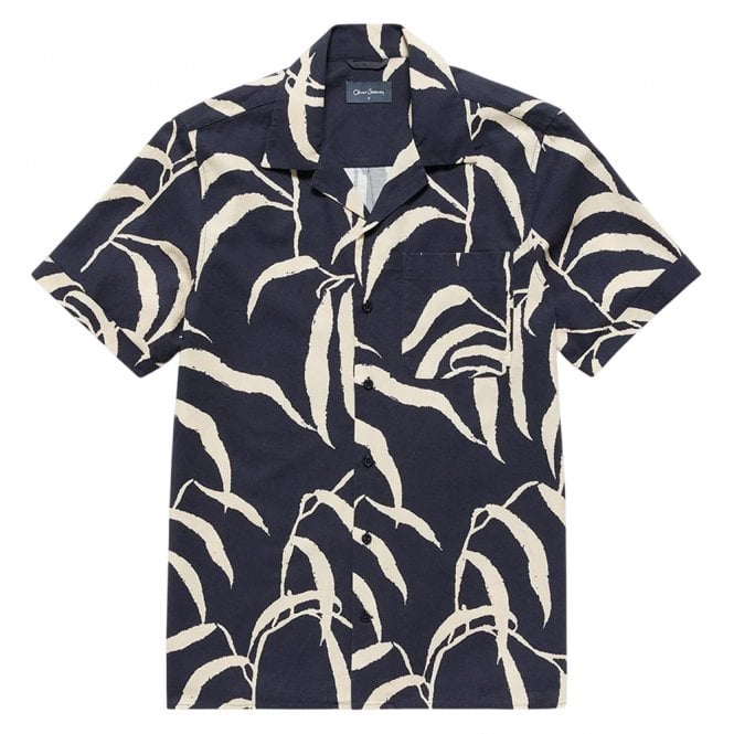 Mens Ravenshead Print Riviera Short Sleeve Shirt
