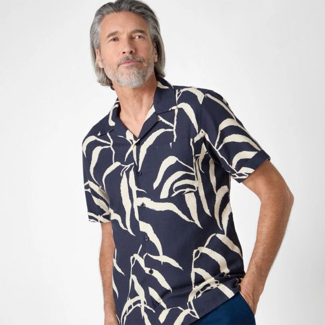 Mens Ravenshead Print Riviera Short Sleeve Shirt