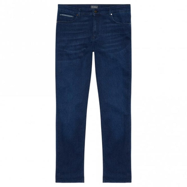 Mens Limerick Blue Tapered Fit Stretch Denim Jeans