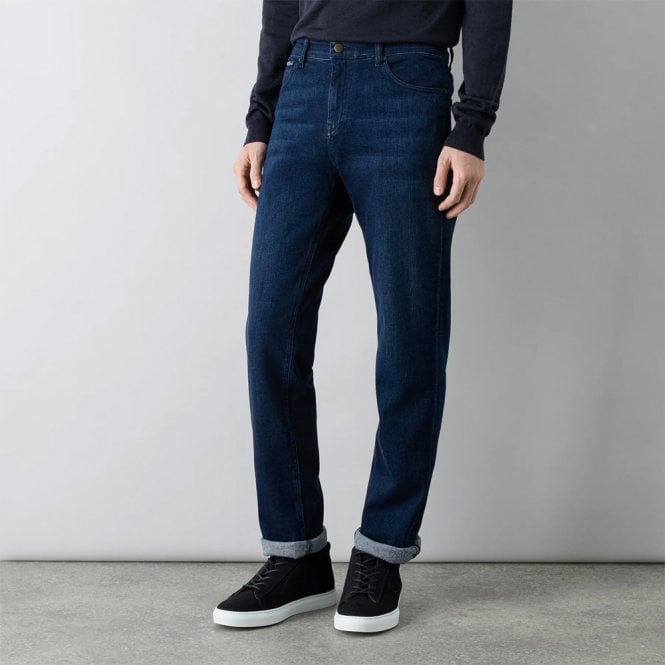Mens Limerick Blue Tapered Fit Stretch Denim Jeans