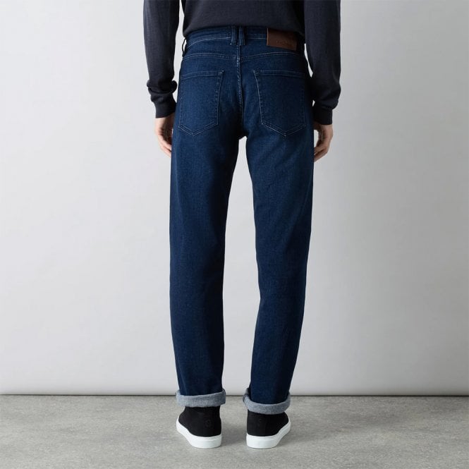 Mens Limerick Blue Tapered Fit Stretch Denim Jeans