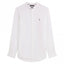 Mens Slim Fit Washed Pure Linen Long Sleeve Shirt